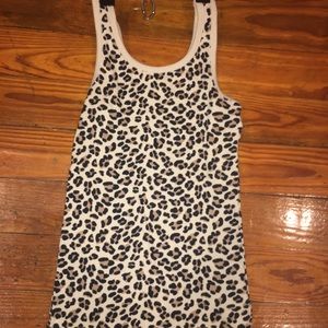 Cheetah print tank top